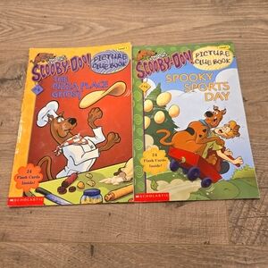 Vintage Scooby-Doo 2 Scholastic Picture Clue Level 1 Reader Books Reading